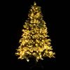 vidaXL Albero di Natale Preilluminato con Pigne Verde 225 cm PVC e PE