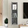 vidaXL Mobile Porta TV Grigio Cemento 30,5x30x110 cm Legno Multistrato