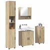 vidaXL Set di mobili per il bagno con cassetto 4 pcs Rovere Sonoma