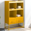 vidaXL Credenza Giallo Senape 68x39x111,5 cm in Acciaio