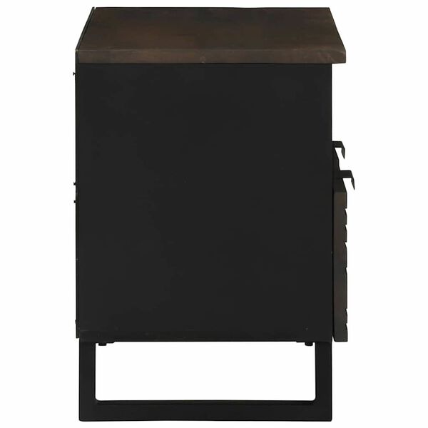 vidaXL Unit&agrave; TV con cassetto Noce 70 x 33 x 46 cm Legno multistrato