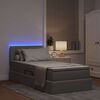 vidaXL Letto con contenitore e LED con led Talpa 100 x 200 cm Tessuto
