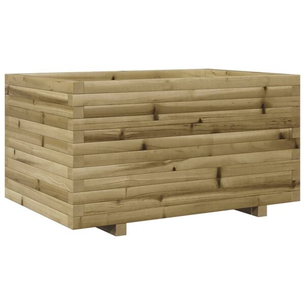 vidaXL Fioriera da Giardino 90x60x49,5 cm in Legno di Pino Impregnato