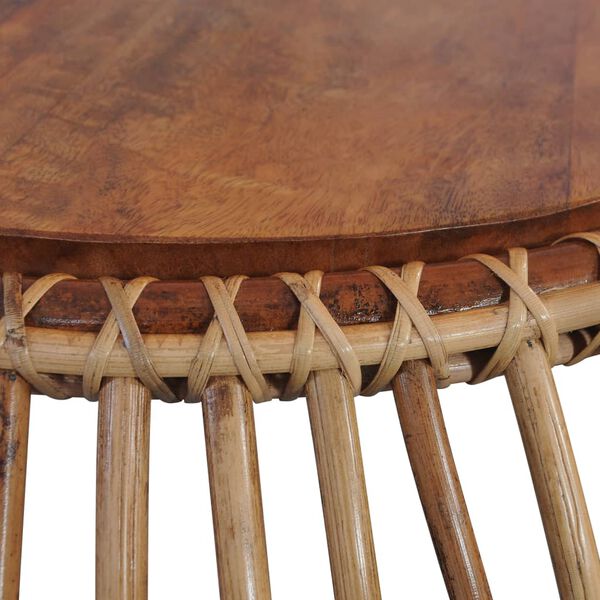 vidaXL Tavolini da Salotto 2 pz in Rattan Naturale