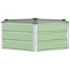 vidaXL Fioriera Verde Pastello 129 x 129 x 45 cm Acciaio