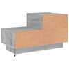 vidaXL Comodino con Luci LED Grigio Sonoma 70x36x40,5 cm