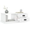 vidaXL Tavolino Salotto Bianco Lucido 90x50x35 cm Legno Multistrato