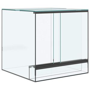 vidaXL Terrario con archiviazione Trasparente 30 x 30 x 30 cm Vetro