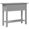 vidaXL Tavolo Consolle BODO 91x35x74 cm Legno Massello Pino Grigio