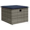 vidaXL Set Divani Giardino 7 pz con Cuscini Marrone Polyrattan Acacia
