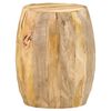 vidaXL Sgabello a Forma di Tamburo in Legno Massello di Mango