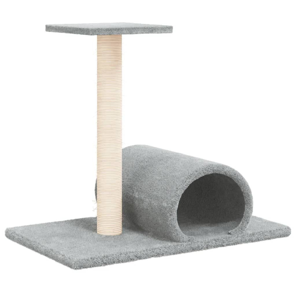 Tunnel Per Gatti MOPANG - Gioco Rotondo In Peluche Grigio, Pieghevole, Per Giochi E Riposo - Foto 5