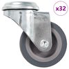 vidaXL Ruote Girevoli con Foro per Bullone 32 pz 50 mm