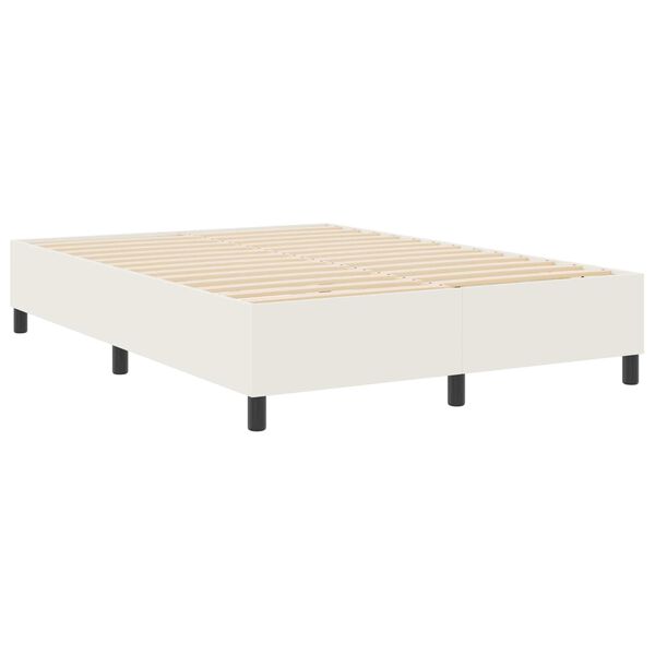 vidaXL Struttura letto piattaforma Crema 140 x 200 cm Tessuto in Cords