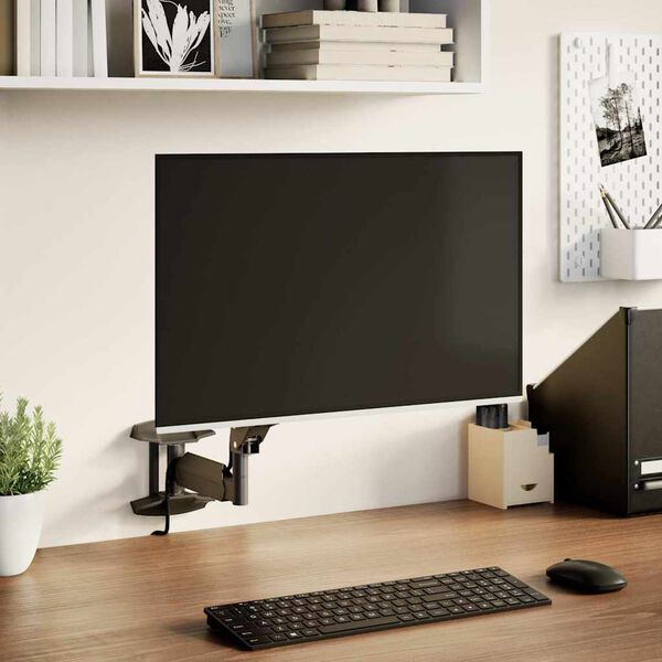 vidaXL Supporto da Parete Monitor Schermo Max 27 Pollici Molla a Gas