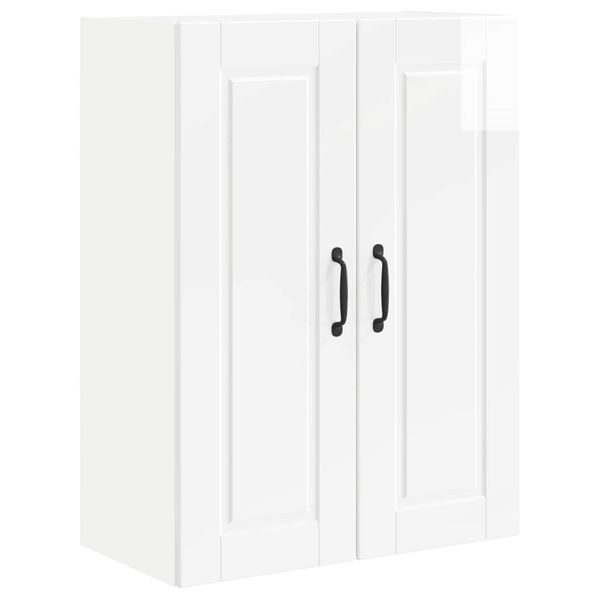 vidaXL Mobile da cucina con lo scaffale Bianco Lucido 60 x 31 x 80 cm