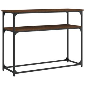 vidaXL Tavolo Consolle Rovere Marrone 100x35,5x75 cm Legno Multistrato