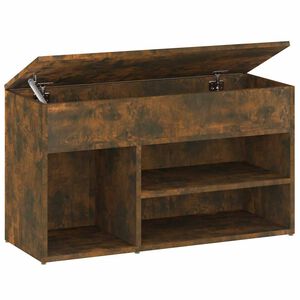 vidaXL Scarpiera Rovere Fumo 80x30x45 cm in Legno Multistrato