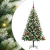 vidaXL Albero di Natale artificiale con rami snodati e neve imbiancata