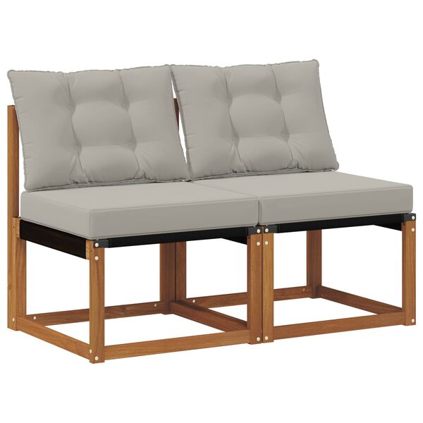 vidaXL 2 Pezzo Divano centrale da esterno