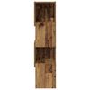 vidaXL Mobile angolare Legno vecchio 25,5x25x102cm Legno multistrato