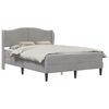 vidaXL Struttura del letto Grigio Chiaro 160 x 200 cm Velluto