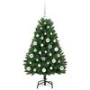 vidaXL Albero di Natale artificiale Verde 120 cm PVC e Metallo