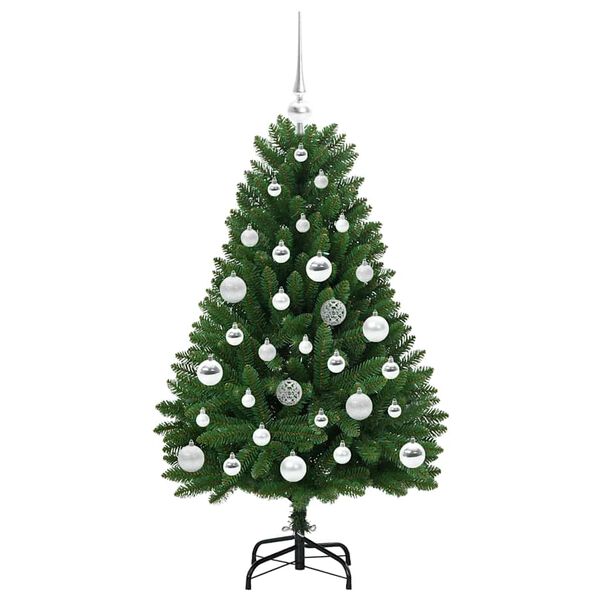 vidaXL Albero di Natale artificiale Verde 120 cm PVC e Metallo