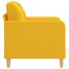 vidaXL Poltrona Giallo Chiaro 60 cm in Tessuto