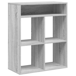 vidaXL Libreria Grigio Sonoma 66x31x80 cm in Legno Multistrato