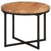 vidaXL Tavolino Salotto 45x45x35cm in Legno Massello di Acacia e Ferro
