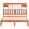 vidaXL Letto Libreria senza Materasso Marrone Cera 140x200 cm in Pino