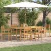 vidaXL Set da Pranzo per Giardino 7 pcs Marrone Legno di teak solido