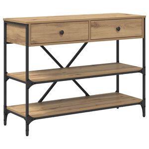 vidaXL Tavolo consolle Marrone 100 x 34,5 x 75 cm legno