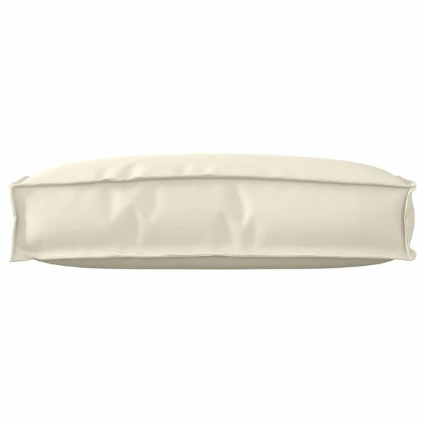 vidaXL Cuscino per schienale pallet con cuscino Crema 60 x 40 x 12 cm
