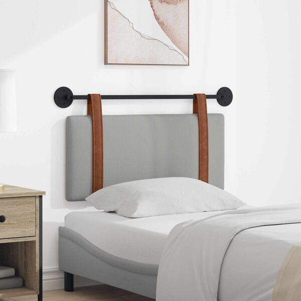 vidaXL Testata appesa Grigio Nuvola 90 x 55 x 5 cm PU Antico