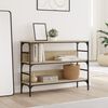 vidaXL Tavolo Consolle Rovere Sonoma 100x32x75 cm in Legno Multistrato