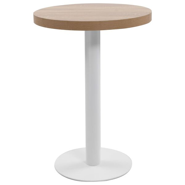 vidaXL Tavolo da Bistrot Marrone Chiaro 60 cm in MDF