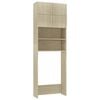 vidaXL Mobile Lavatrice Rovere Sonoma 64x25,5x190 cm Legno Multistrato