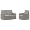 vidaXL Set di divani 2 pcs Grigio Chiaro Velluto (V)