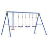 vidaXL Set di Altalene per Esterni Multicolore 330 x 185 x 185 cm