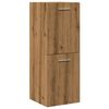 vidaXL Mobile Pensile Bagno Rovere Artigianale 30x30x80cm Truciolato