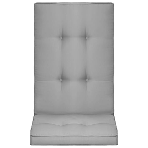 vidaXL Cuscini per Sedie da Giardino 2 pz Grigio 120x50x5 cm