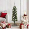 vidaXL Albero di Natale artificiale con 150 LED Verde 120 cm