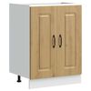 vidaXL Mobile base lavello Kalmar Rovere Artigianale 60x46x81,5 cm