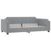 vidaXL Divano Letto con Materasso Grigio Chiaro 90x190 cm in Tessuto
