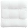 vidaXL Cuscini per Seduta 4 pcs Bianco 40 x 40 x 12 cm Tessuto