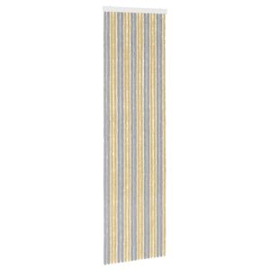 vidaXL Tenda per insetti in chenille Grigio e Beige 56 x 200 cm