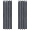 vidaXL Tende oscuranti 2 pz Grigio chiaro 140 x 260 cm Velluto