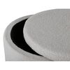 Venture Home Pouf Dunken 51x51x43 cm Pelliccia Bianco